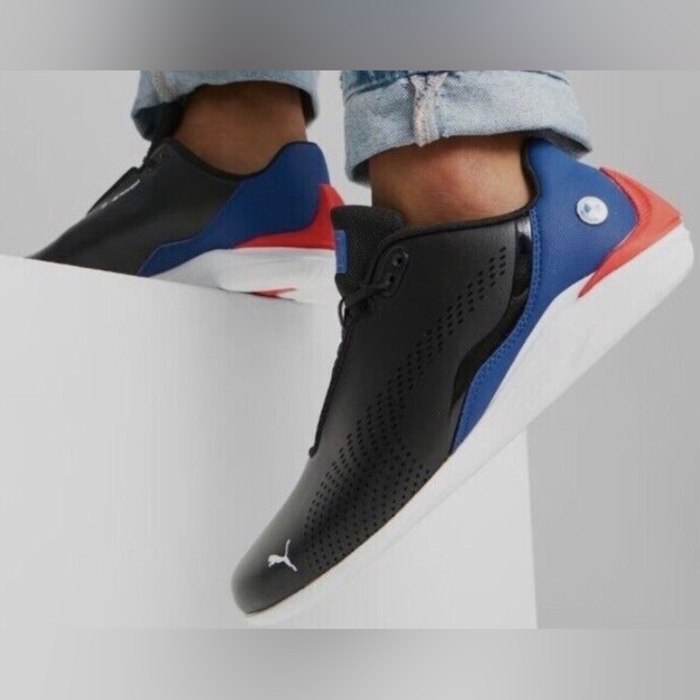Puma x BMW M Motorsport Sneakers style 307978 - 01 in Black/Blue/Red size 10